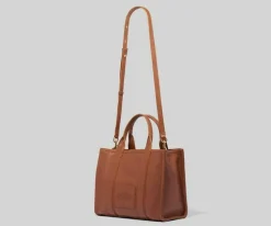 The Leather Medium Tote Bag, Argan Oil