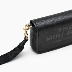 The Leather Mini Crossbody, Black