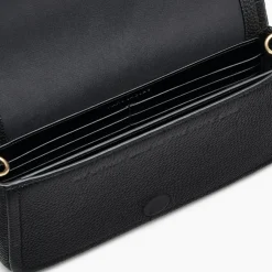 The Leather Mini Crossbody, Black