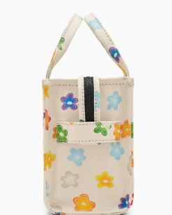 The Small Tote Bag, White Multi