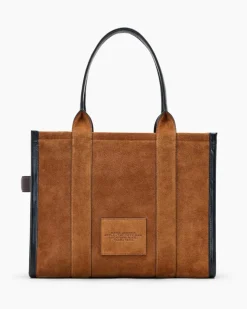The Suede Large Tote Bag, Copper