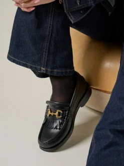 The Valerie Loafers, Black Leather, 38