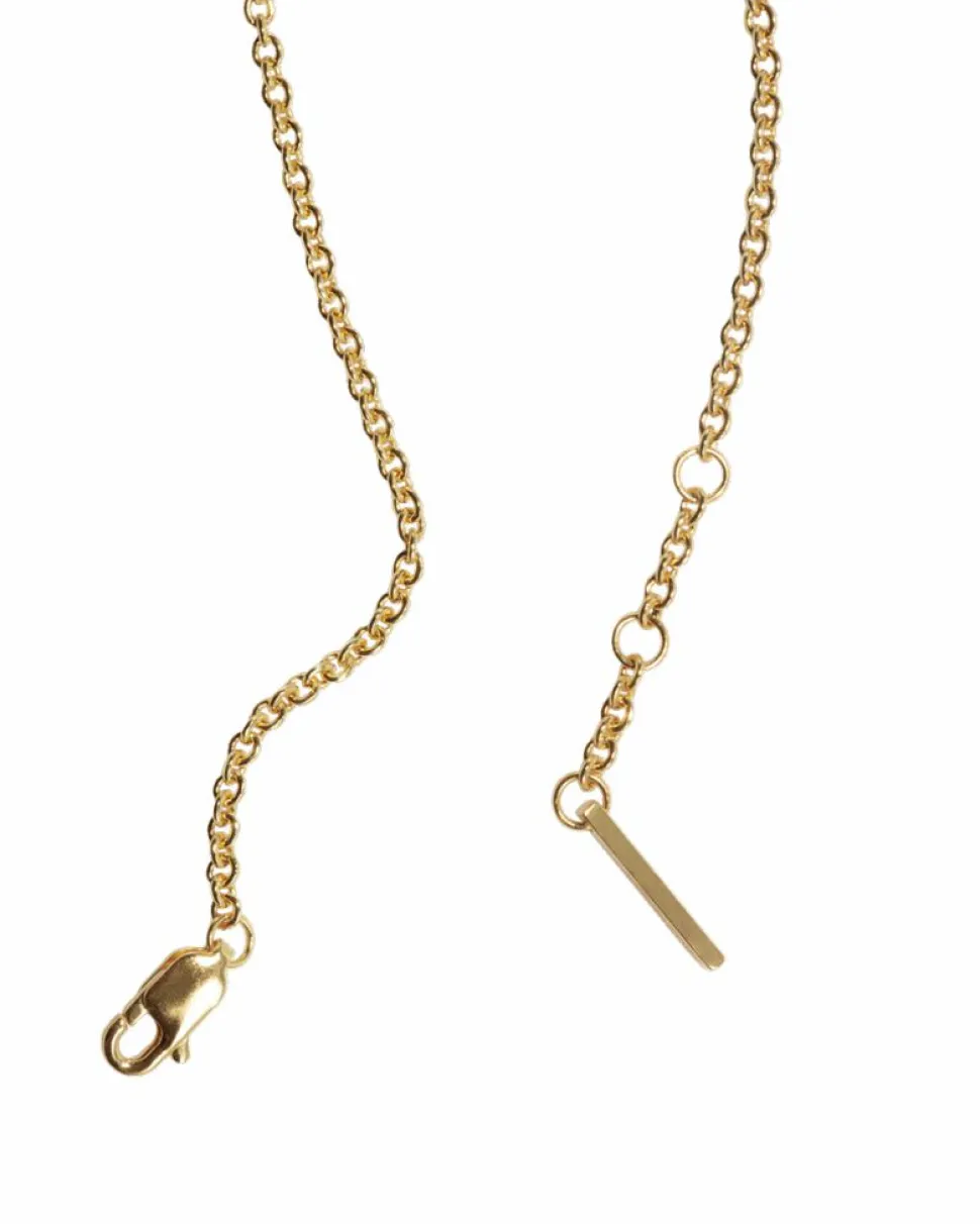 Tied Heart Armbånd, Gold Plated, 16-18 cm