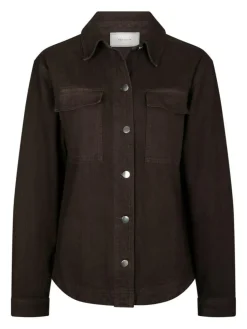 Tikken Solid Jakke, Dark Brown, 40