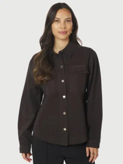 Tikken Solid Jakke, Dark Brown, 40