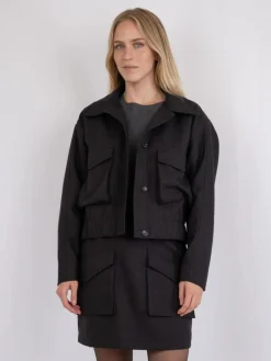 Tink Structure Jakke, Sort, 40