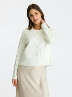 Tippi Knit Cardigan, Off White, 34