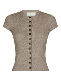 Todda Knit Tee Bluse, Sand Melange, 38