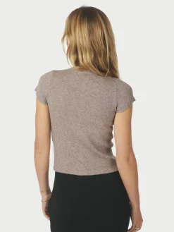 Todda Knit Tee Bluse, Sand Melange, 38