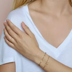 Together Family 3 Armbånd, Gold Plated, 19,5 cm