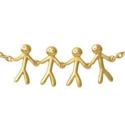 Together Family 4 Armbånd, Guld, 19,5 cm