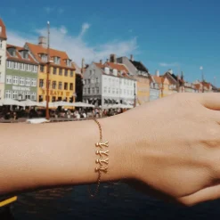 Together Family 4 Armbånd, Guld, 19,5 cm