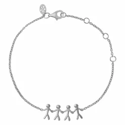 Together Family 4 Armbånd, Sølv, 19,5 cm