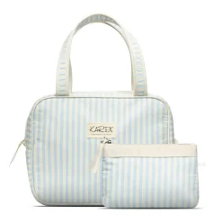 Toilettaskesæt, White/Blue Stripe