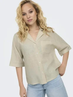 Tokyo Life Skjorte, Moonbeam, L