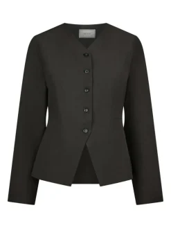 Toots Structure Bluse, Dark Grey, 40