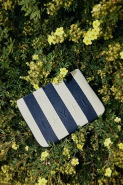 Travel Stripe Kosmetiktaske, Navy Blazer