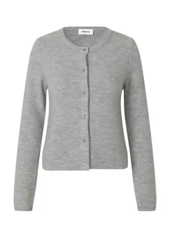 TreeMD Short Cardigan, Grey Melange, L