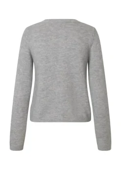 TreeMD Short Cardigan, Grey Melange, L