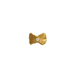 Tres Petit Bow Ørering, Goldplated
