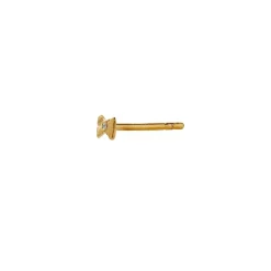 Tres Petit Bow Ørering, Goldplated