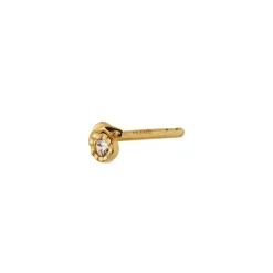 Tres Petit Flow Ørering, Gold Plated