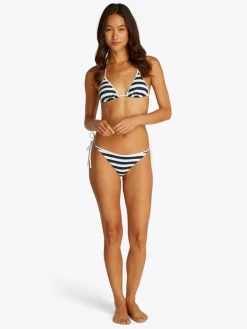 Triangle Bikinitop, Stripe Dark Night Navy/Ivory, S