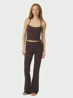 Ulianna Leggings Bukser, Chocolate Brown, 36