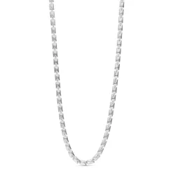 Una Halskæde, Silver Plated, 42-45 cm