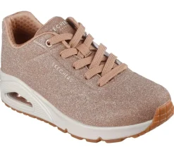 Uno Glitter Bomb Sneakers, Rose Gold, 37