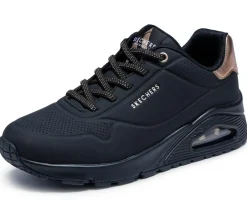 Uno Shimmer Sneakers, Black, 39