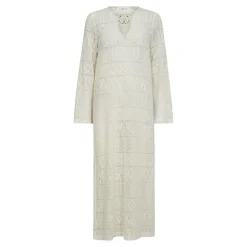 Utopia Lace Buckle Kjole, Off White, L