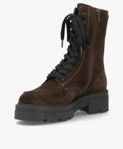 Valley S Snørestøvler, Brown Dark Suede, 40