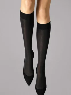 Velvet De Luxe 50 Knee-Highs, Sort, S