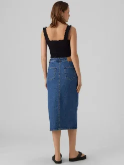 Veri Denimnederdel, Medium Blue Denim, M