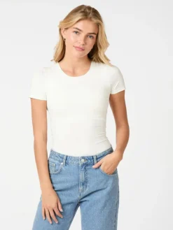 Verna Jersey T-shirt, Off White, 38