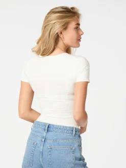 Verna Jersey T-shirt, Off White, 38