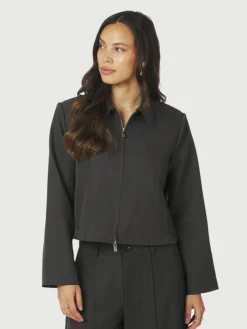 Vianney Structure Jakke, Dark Grey, 38