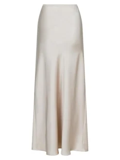 Vicky Heavy Sateen Nederdel, Champagne, 40