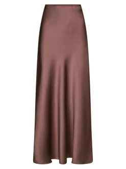 Vicky Heavy Sateen Nederdel, Dark Rose, 36