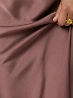 Vicky Heavy Sateen Nederdel, Dark Rose, 36