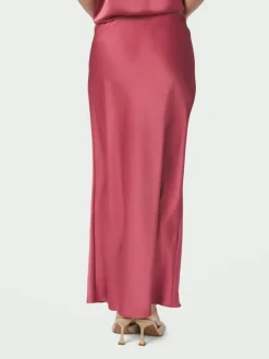 Vicky Heavy Sateen Nederdel, Cherry Pink, 42