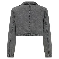 Vika Crop Blazer, Mid Grey, XXL