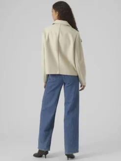 Vincemia Short Jakke, Oatmeal Melange, XL