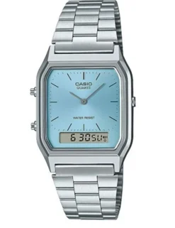 Vintage AQ-230A-2A1MQYES Anadigi Ur, Silver, 29 mm