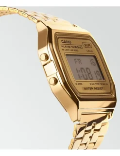 Vintage A158WETG-9AEF Digitalur, Gold, 34 mm