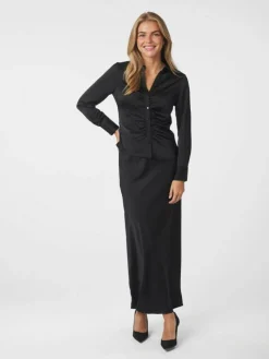 Viso Heavy Sateen Bedaz Nederdel, Black, 36