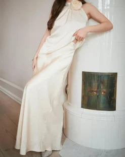 Viso Heavy Sateen Nederdel, Pearl, 42