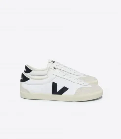 Volley Sneakers, White-Black, 39