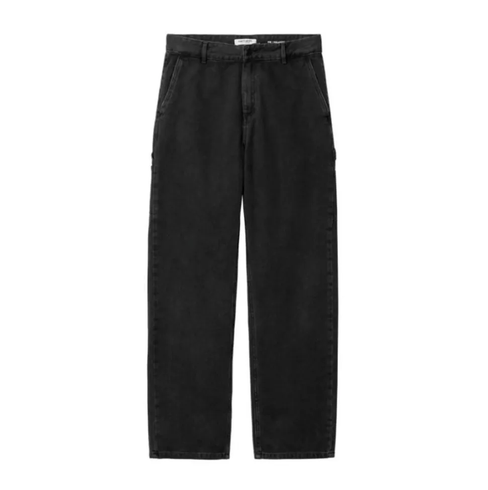 W' Pierce Bukser, Sort (Stone Washed), 28